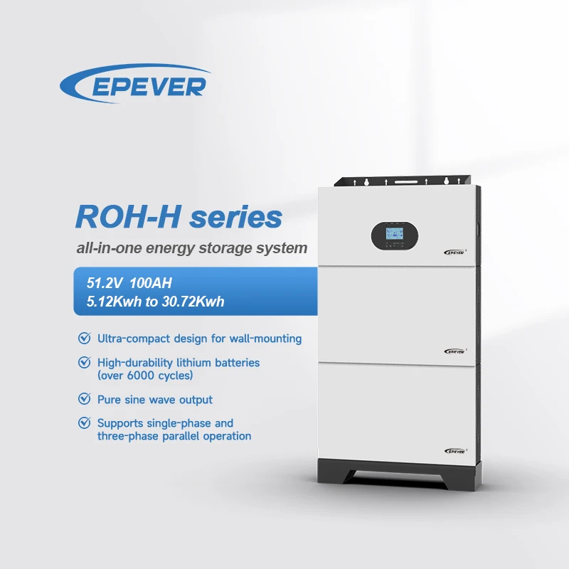 Epever 5.12kWh To 30.72KWh 51.2v 100ah Lifepo4 Lithium Solar Battery Energy Storage System