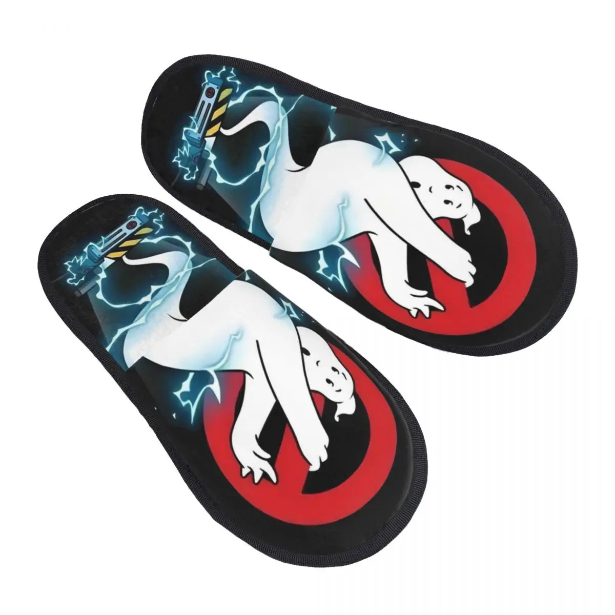 

Custom G-Ghostbusters Guest Slippers for Bathroom Women Supernatural Comedy Film House Slipper