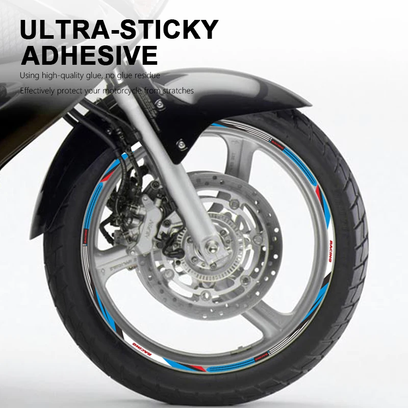 Motorcycle Wheel Sticker 19 17 Inch Rim Tape Waterproof Wheel Decal for Honda Varadero XL1000 XL 1000 XL1000V Accessories