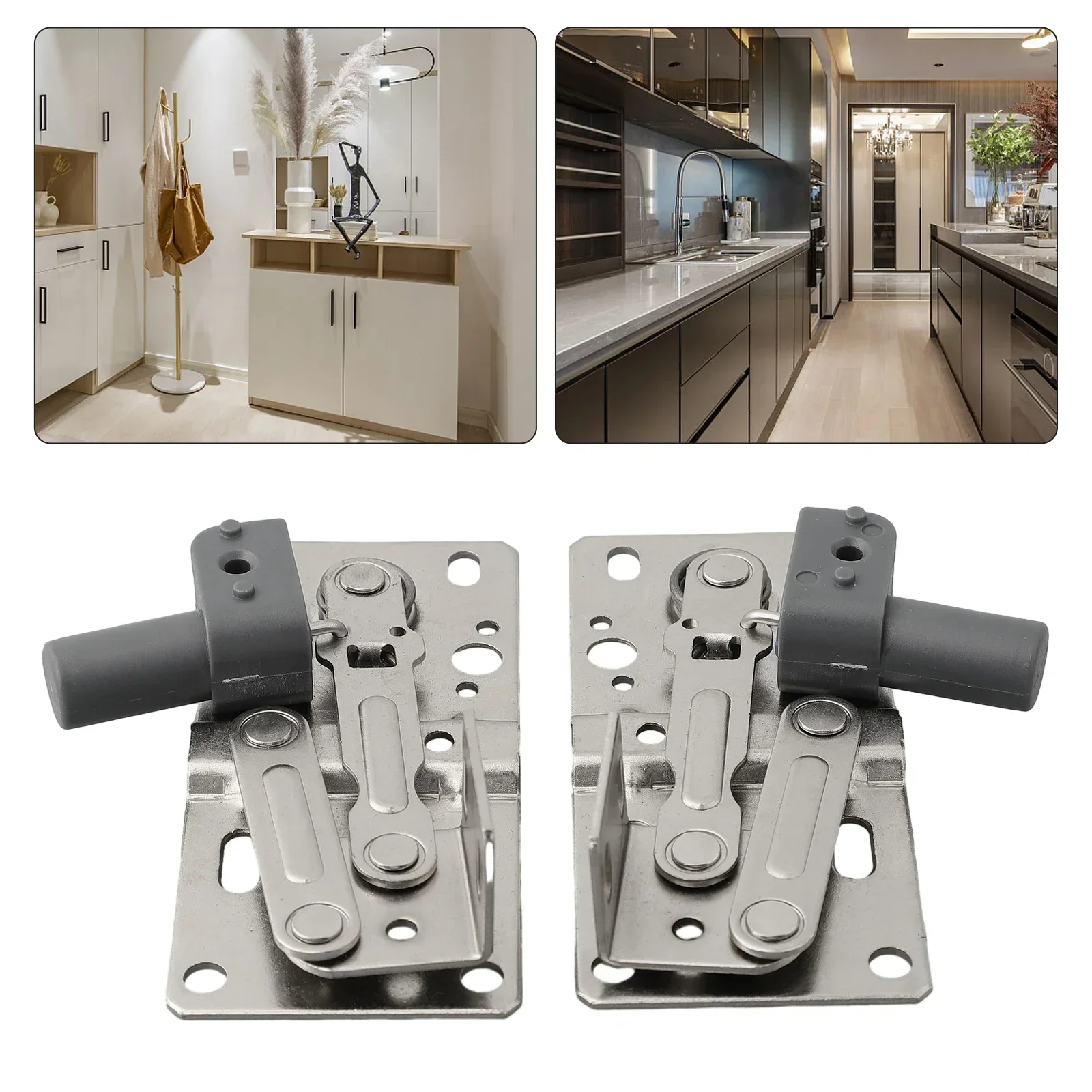 

1 Pairs Cabinet Drawer Soft Close Tip Out Tray Hinges Scissor Hinges 45 Degrees For Cabinets And Cupboard Furniture Fittings