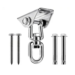 Heavy Duty Swing Hangers 360°Rotate For Hanging 304 Stainless Steel Swivel Hammocks Hooks Swing Hook Hammocks Mount For Ceiling