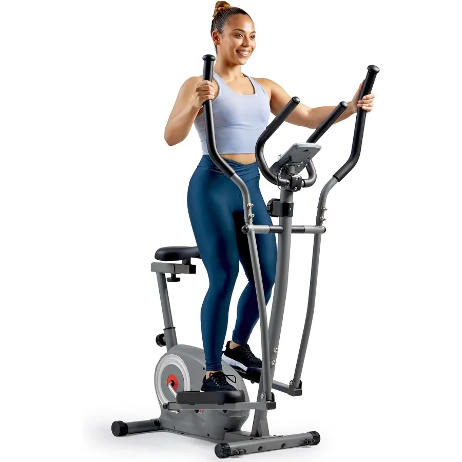 Essential Smart 2-in-1 Cross Trainer Ellipsentrainer, magnetisches Trainingsgerät für Erwachsene/Senioren, Heim-Fitnessstudio, Cardio-Übungen
