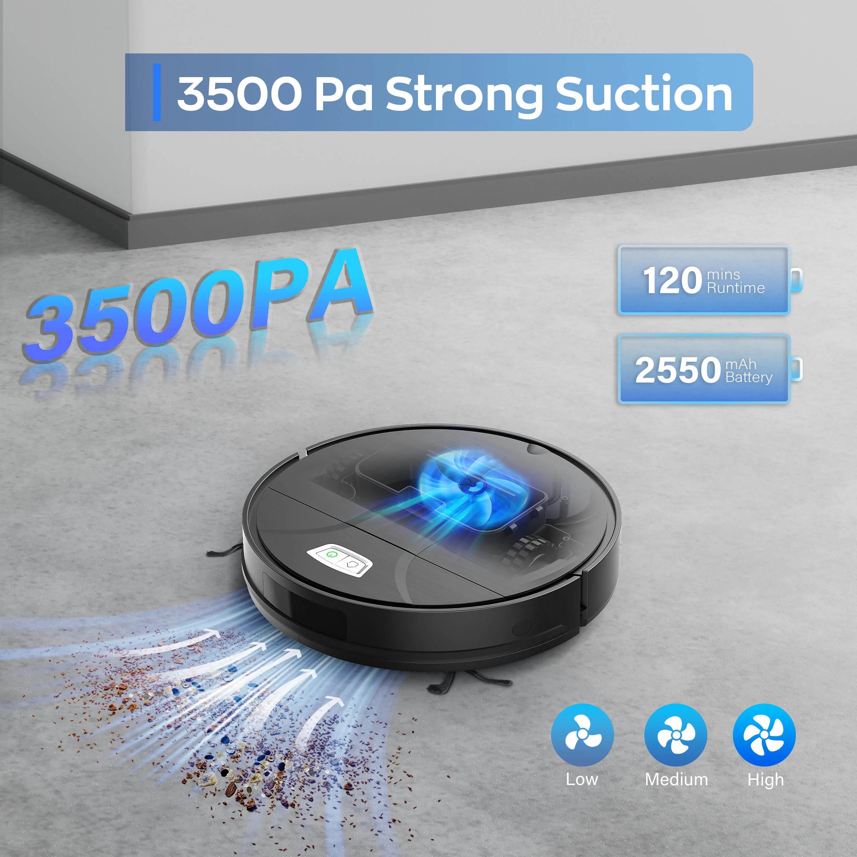 Smart Robot Vacuum Cleaner Sweep Wet&Dry Intelligent App Control Random Cleaning Appliance Robot Vacuum Cleaner