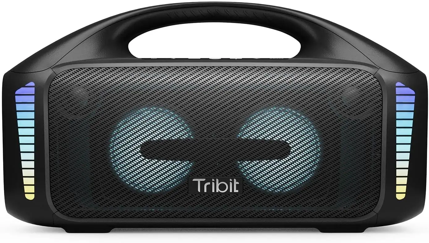 

Tribit StormBox Blast Portable Speaker: 90W Loud Stereo Sound with XBass, IPX7 Waterproof Bluetooth Speaker with