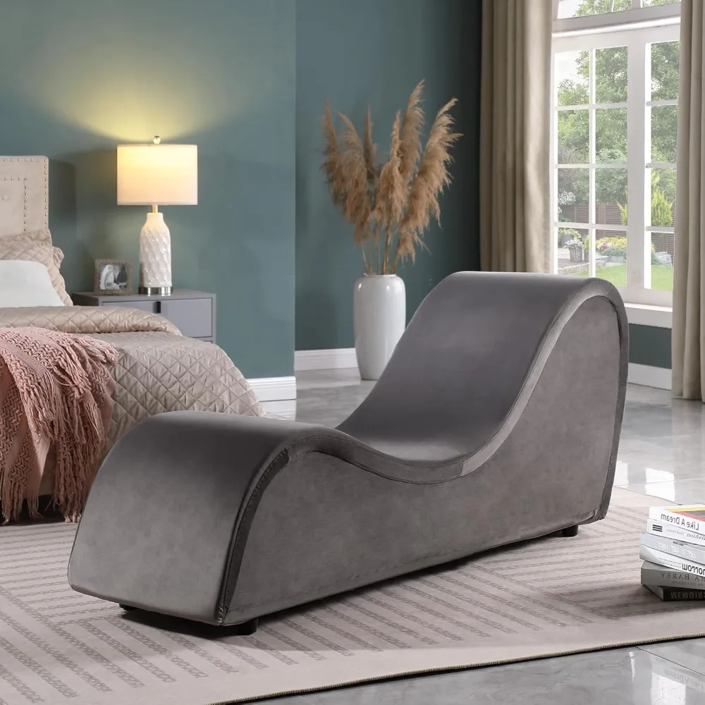 

Yoga Chaise Lounge Chair - Ergonomic Design for Adults, Padded Sponge with Washable, Yoga Chair with Non-Slip Bottom for Bedroom