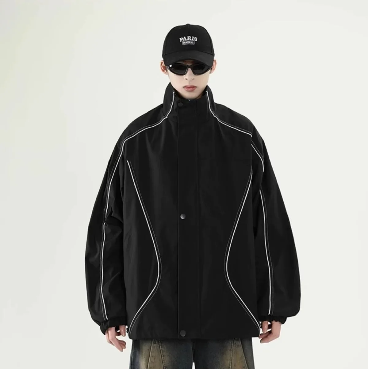 American Style Thin Spring Autumn Jacket Women Outdoor Sport Jackets Men Windbreaker Women Vintage Jacket 90s Men Unisex