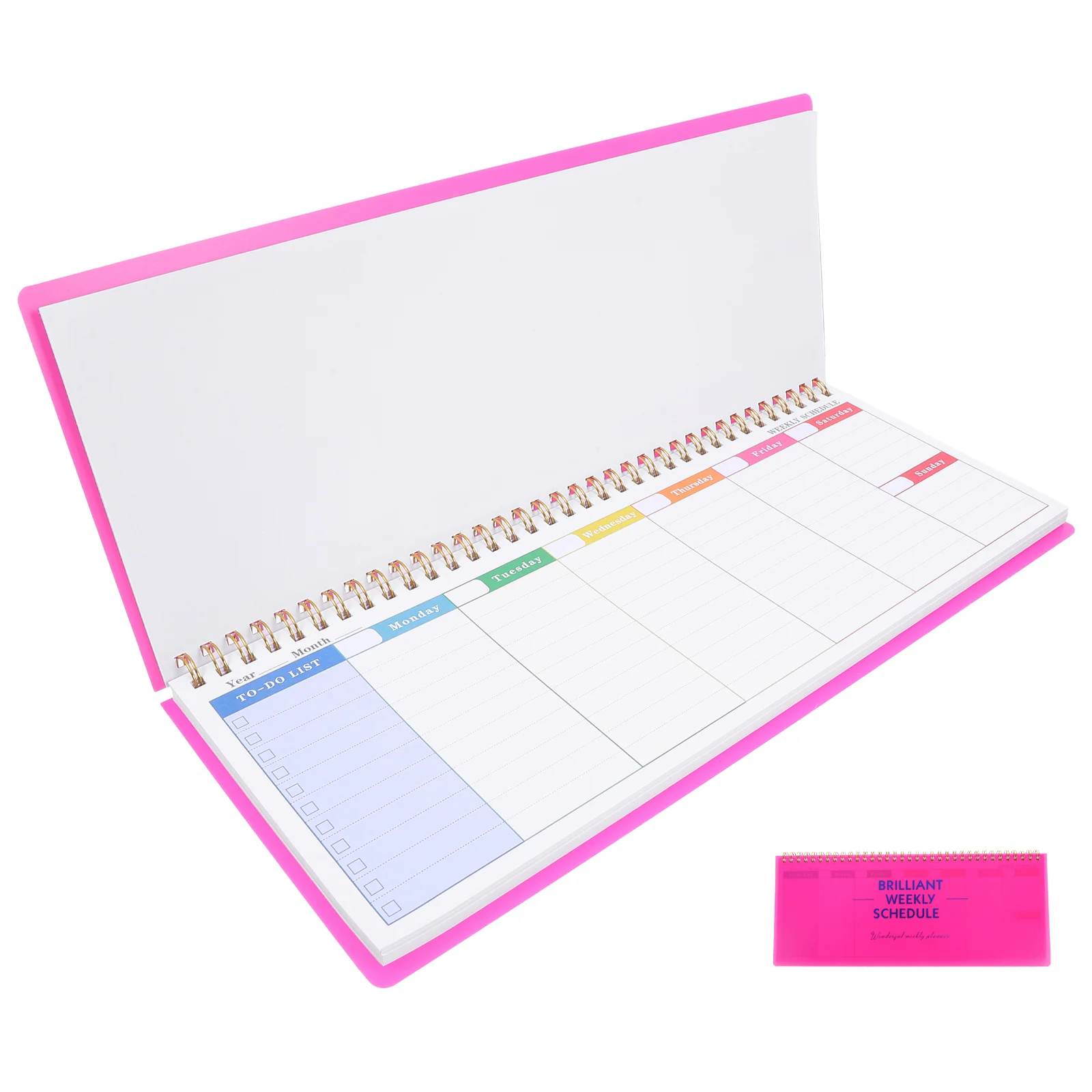 

Weekly Planner Goal Notebook to Do Schedule Board Monthly Work Calendar Times Table Handbook