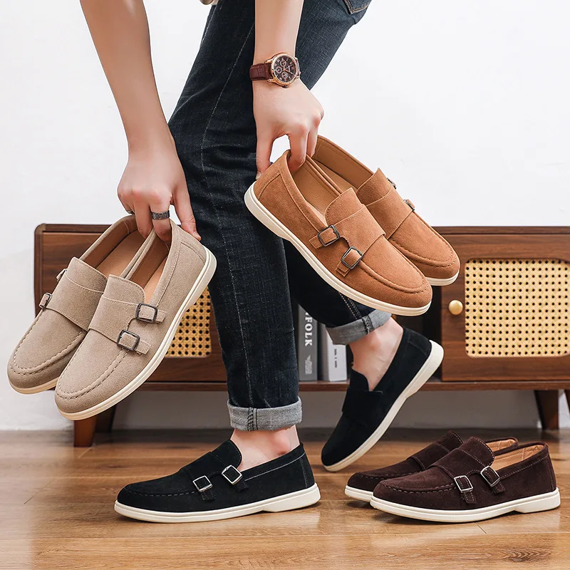 Hot Sale Low Cut Slip On Lazy Shoes Fashion Lightweight Men's Casual Single Shoes