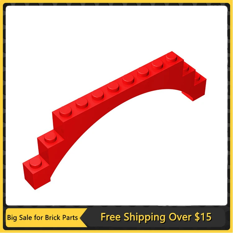 1Pc MOC Parts 18838 Brick Arch 1 x 12 x 3 Raised Arch Compatible Bricks DIY Assmble Building Blocks Particle Kid Brain Toy Gift