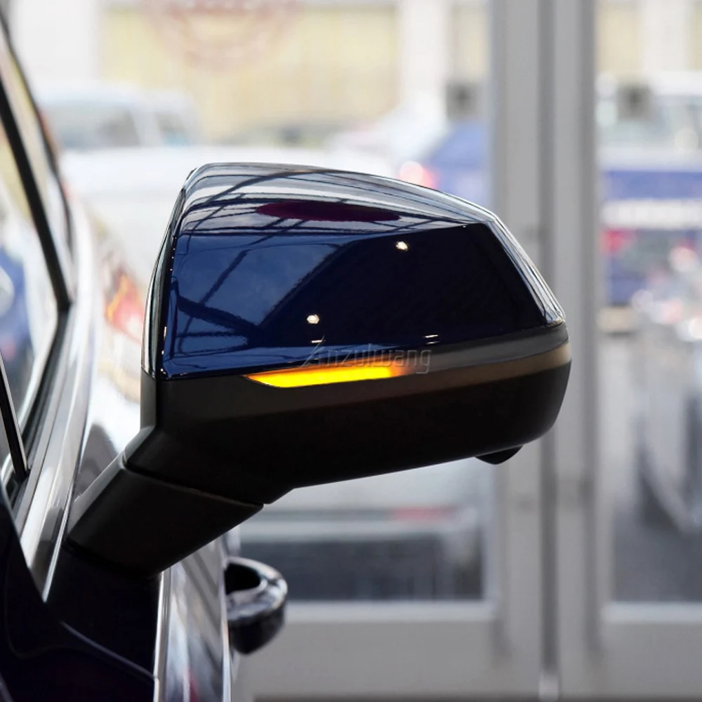 2x LED ديناميكية بدوره مصباح إشارة الجانب مرآة الوامض السهم مؤشر متسلسل لأودي Q5 FY 2018 2019 Q7 4M 2016 2017 2018