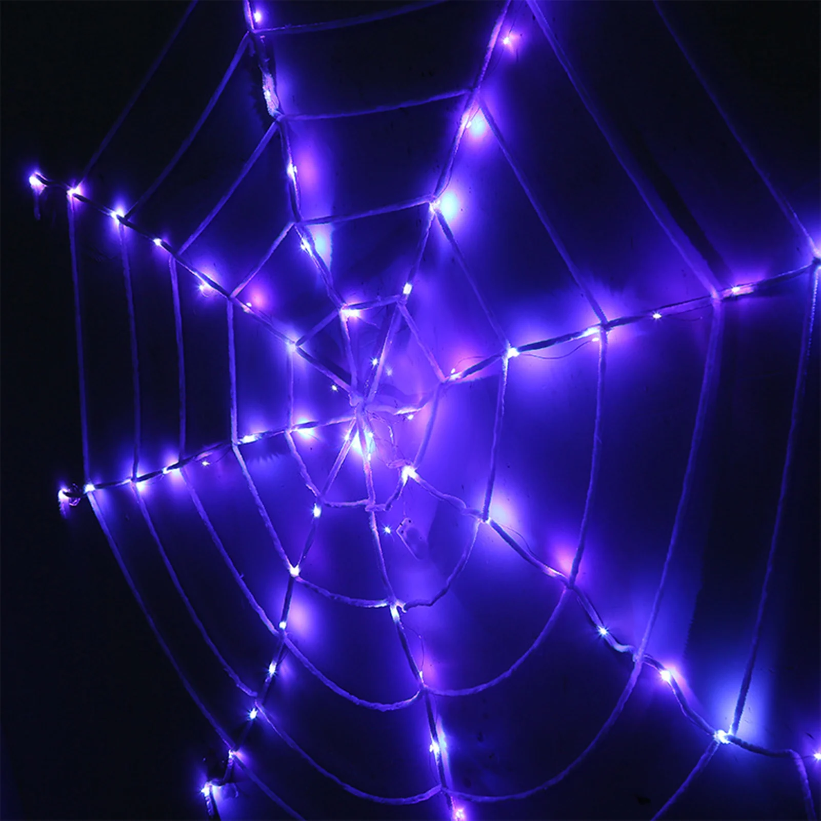 Halloween Spider Web LED Lights Retro Practical Spider Hanging Led Lights for Home Living Room Hanging Ornament