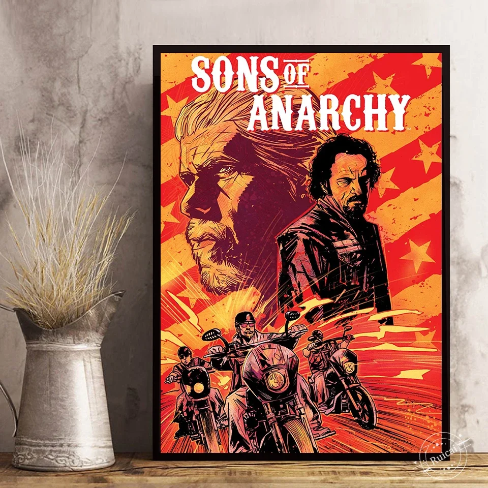 Sons of Anarchy Season Poster Wall Art Print Canvas Painting Pictures For Nordic Living Room Home Decor