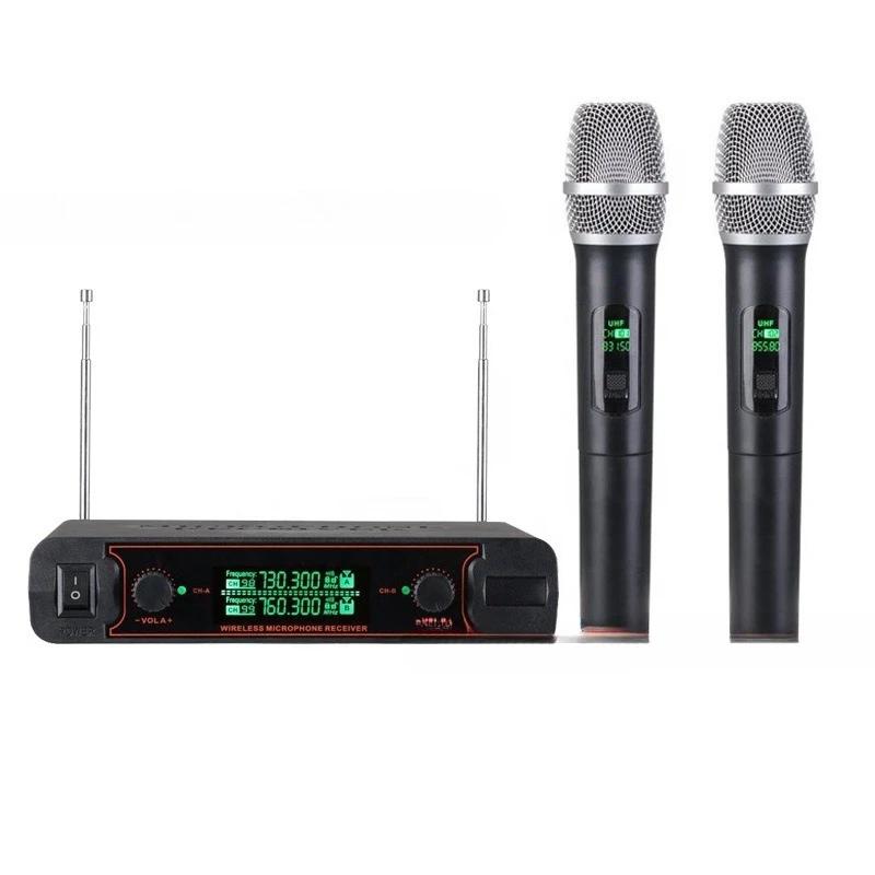 

Wireless microphone, one-to-two dynamic handheld conference home KTV stage professional Karaoke wireless microphone