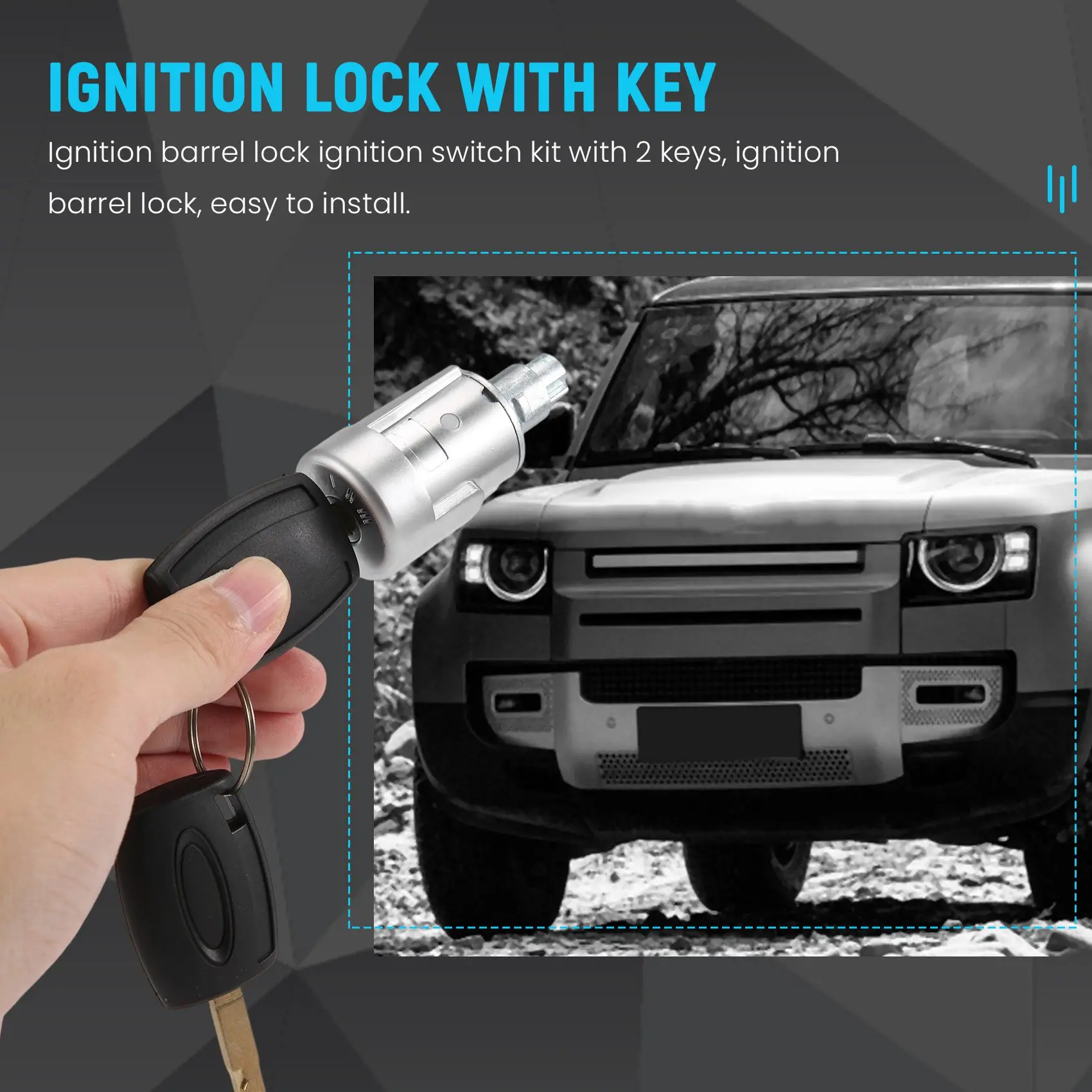 

Замок зажигания, переключатель зажигания с 2 комплектами ключей для Ford Transit Custom Transit MK8 1926227-A14Z