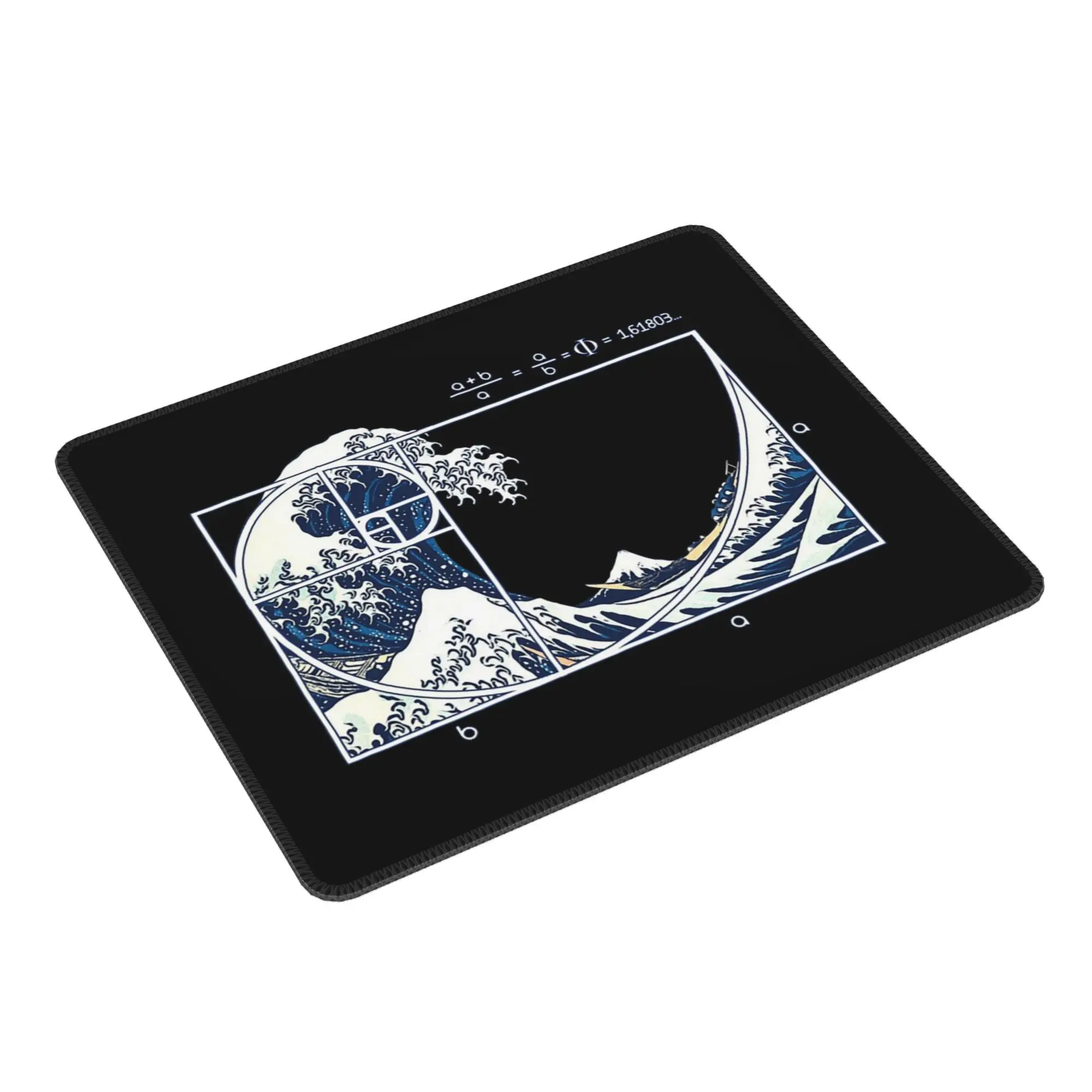 グレートフィボナッチウェーブマウスパッドコンピュータキーボードマウスマットゲーマーPCラップトップデスクマットオフィスアクセサリーテーブルマット