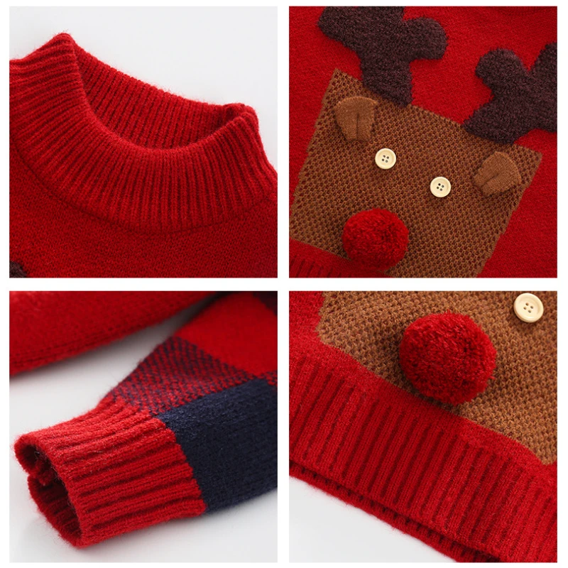 Knitted Sweater for Boys Baby Jumpers Knitted Sweater Kids Pullover Cartoon Autumn Newborn Sweater Boys Winter Clothes image 4