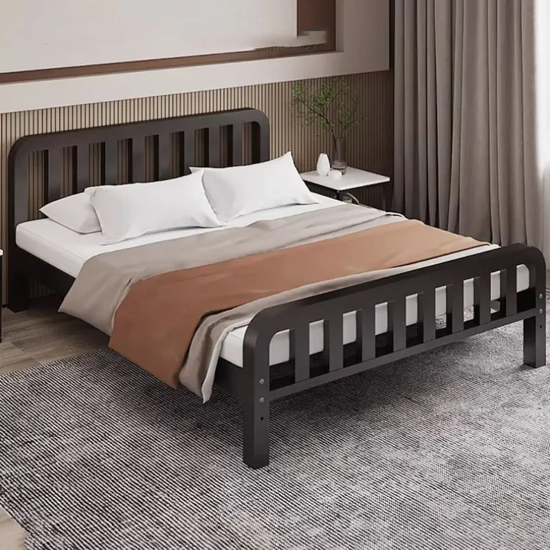 

King Luxury Double Bed Frame Modern High End Full Size Frame Double Bed Metal Low Price Camas Matrimonial Furniture For Bedroom