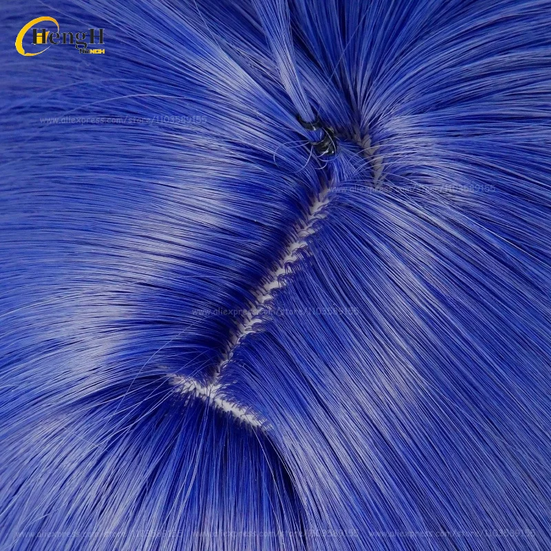 In Stock Game Flins Long 85cm Blue Gradient Cosplay Wig Kyryll Chudomirovich Flins Heat Resistant Synthetic Hair Halloween Wigs