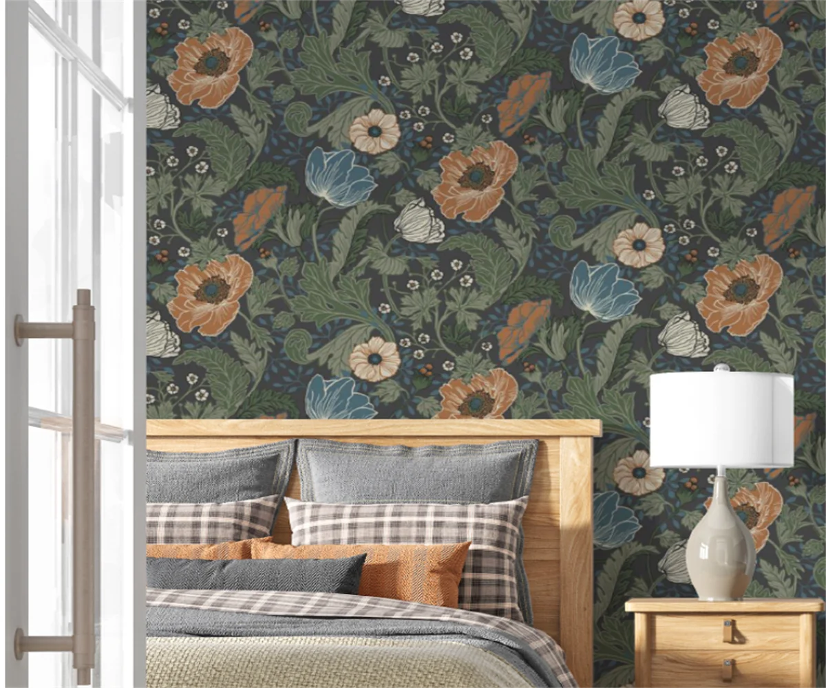 

Beibehang на заказ papel de parede французские новые винтажные американские растения спальня ТВ фон новый диван декоративная живопись обои