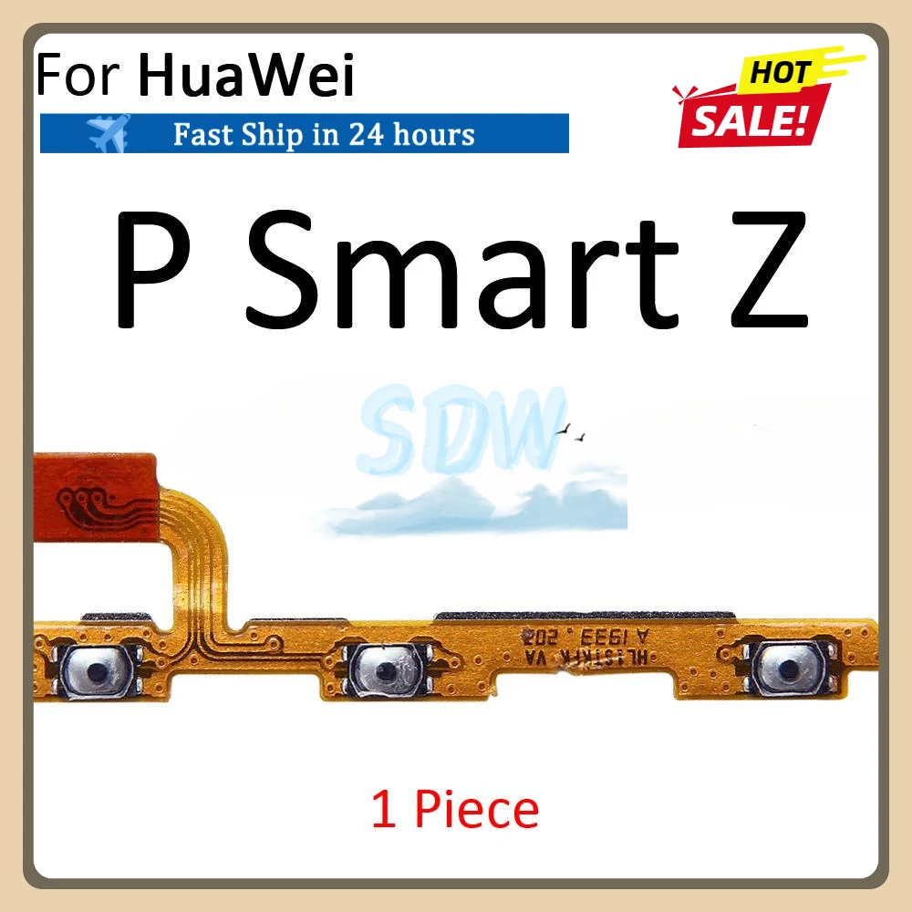 Power ON OFF Mute Switch Control Key Volume Button Flex Cable For HuaWei P Smart S Z Pro Plus 2018 2019 2020 2021 Parts