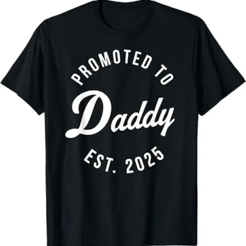 Camiseta Divertida para Papá Primerizo EST 2025, Nuevo Papá, Primer Día del Padre