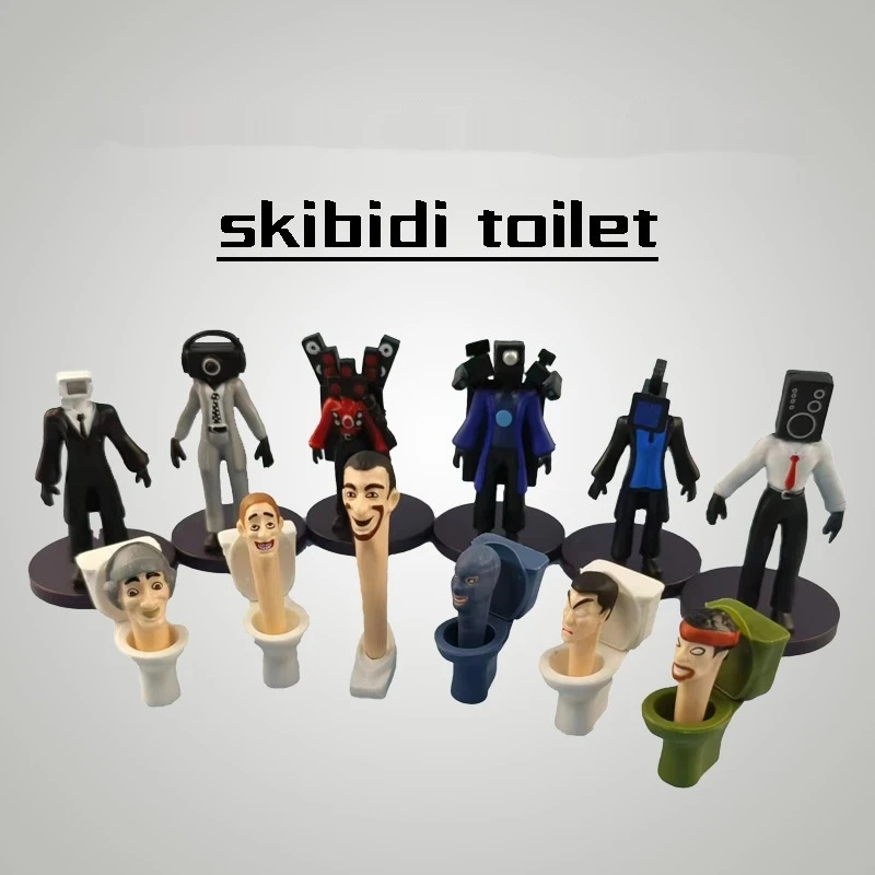 

Hot Sale Skibidi Toilet Titan Speakerman Model Funny Game Videos Cameraman Action Figure Decorations PVC Doll Toy Collectible