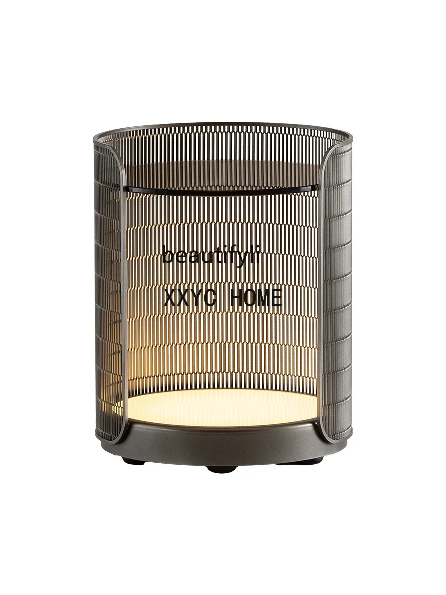 

Italian-Style Storage Bedside Table Integrated Floor Lamp Modern Minimalist Living Room Side Table Storage Stand Design Home