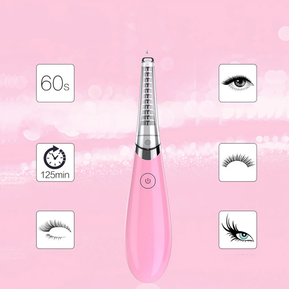 

Electric Eyelash Curler Heated USB 10 Seconds Nickel Chromium Beauty Tool Makeup eyelashes Curved Compact