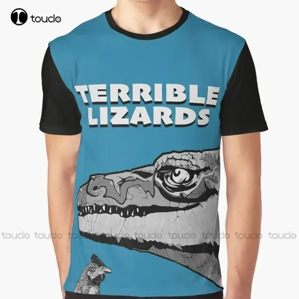 Terrible Lizards Graphic T-Shirt Anime T Shirts Digital Printing Tee Shirts Christmas Gift New Popular Xxs-5Xl Streetwear