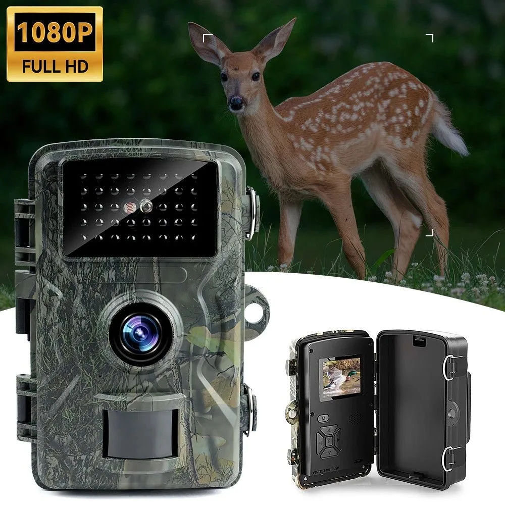 Hunting Trail Camera Infrared Night Vision IP66 Waterproof Motion Activated Trigger Security Cam Outdoor Wild Photo Traps Games