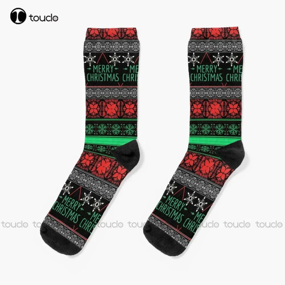 Ugly Holiday Sweaters Ugly Christmas Sweater Funny Socks Slipper Socks For Men Christmas Gift Unisex Adult Teen Youth Socks