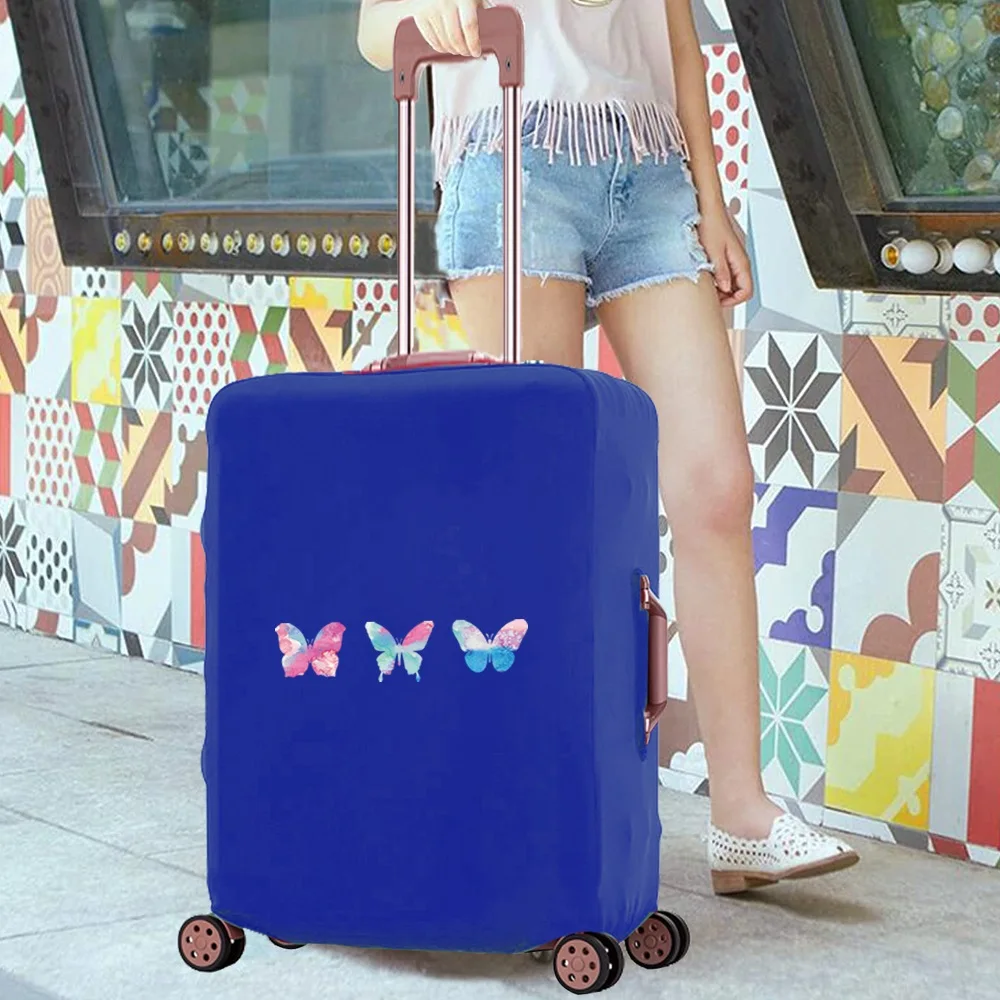 Luggage Case Dust-proof Thicken Trolley Protective Cover Apply To 18-28 Inch Suitcase Butterfly Print Travel Accessory Covers