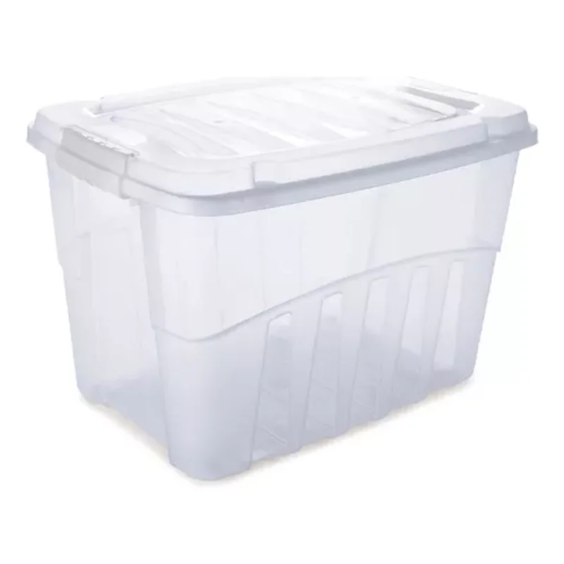 

4 Organizing Boxes 56l With Lock And Lid Plasutil Boxes, Boxes and Baskets Decorative Boxes