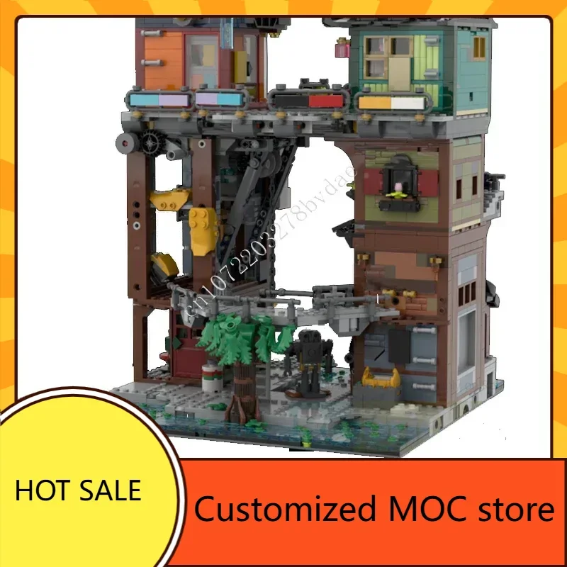 3014PCS (Re) Lavoro (ed) negozio MOC StreetView CityArchitecture Vacanza creativa DIYA Assemblaggio Giocattolo di compleanno Regalo di Natale per i bambini
