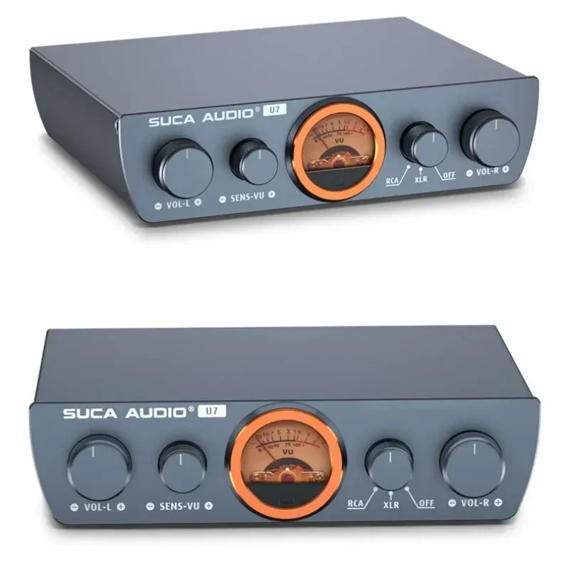 XLR バランスシングルエンド 300 ワット * 2 TPA3255 ミニ HIFI コンピュータデスクトップホームデジタルステレオオーディオアンプ VU メーター付き