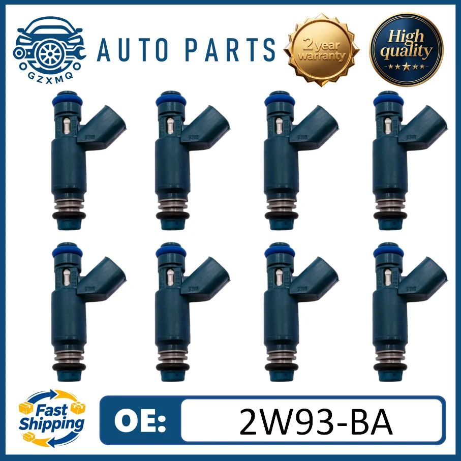 8pcs 2W93-BA Fuel Injectors For 2003-2009 Jaguar 2008-2009 Land Rover 4.2L 4.4L V8#4650544 AJ811177 AJ82532 AJ88900