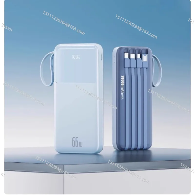 

The new 66W super fast charging comes with a cable power bank 50000 mAh ultra-thin compact mobile power supply 100,000 large cap