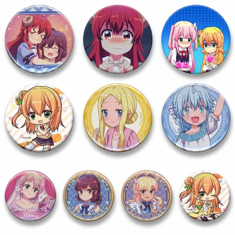 

The Demon Girl Next Door Anime Enamel Pins Cute Cartoon Buttons Brooches Jewelry Accessory Customize Fashion Lapel Badges Gifts