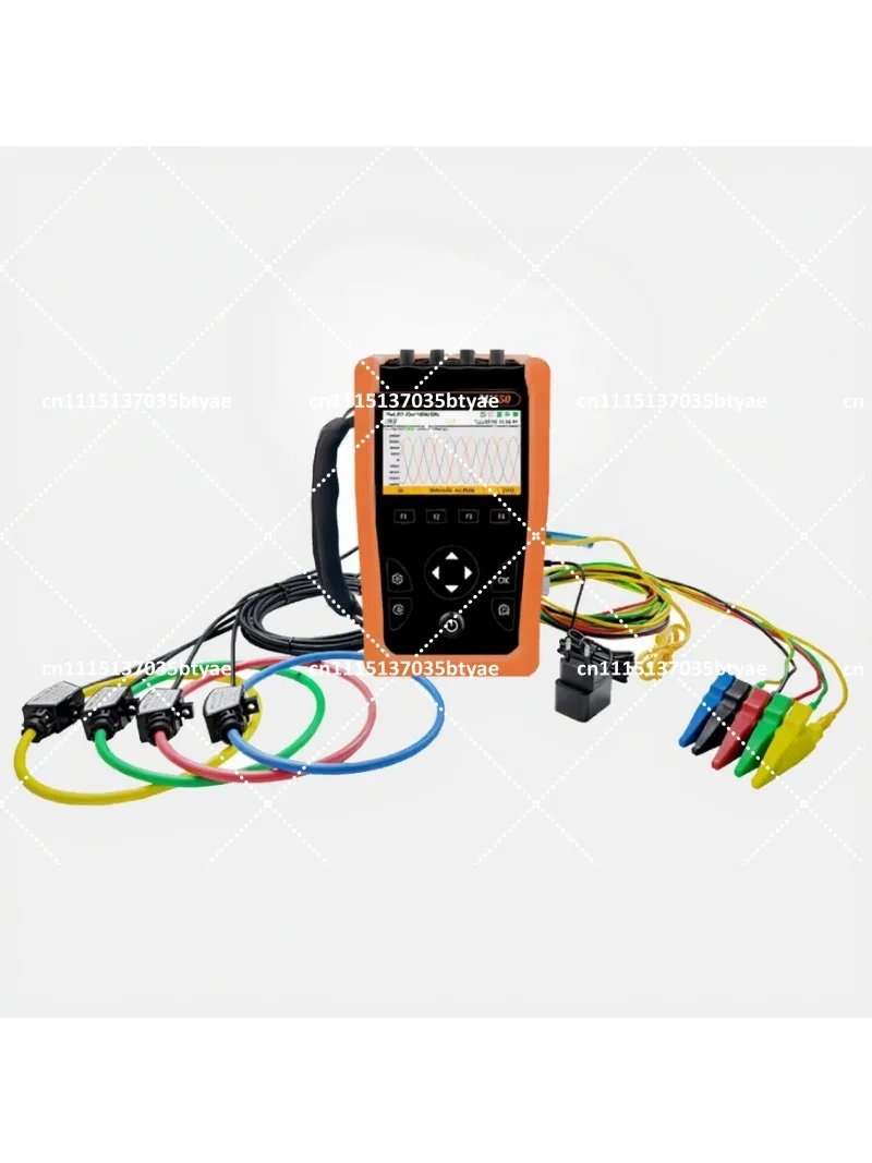 Three-Phase Power Quality Analyzer Handheld Tester with Harmonic Waveform Recording