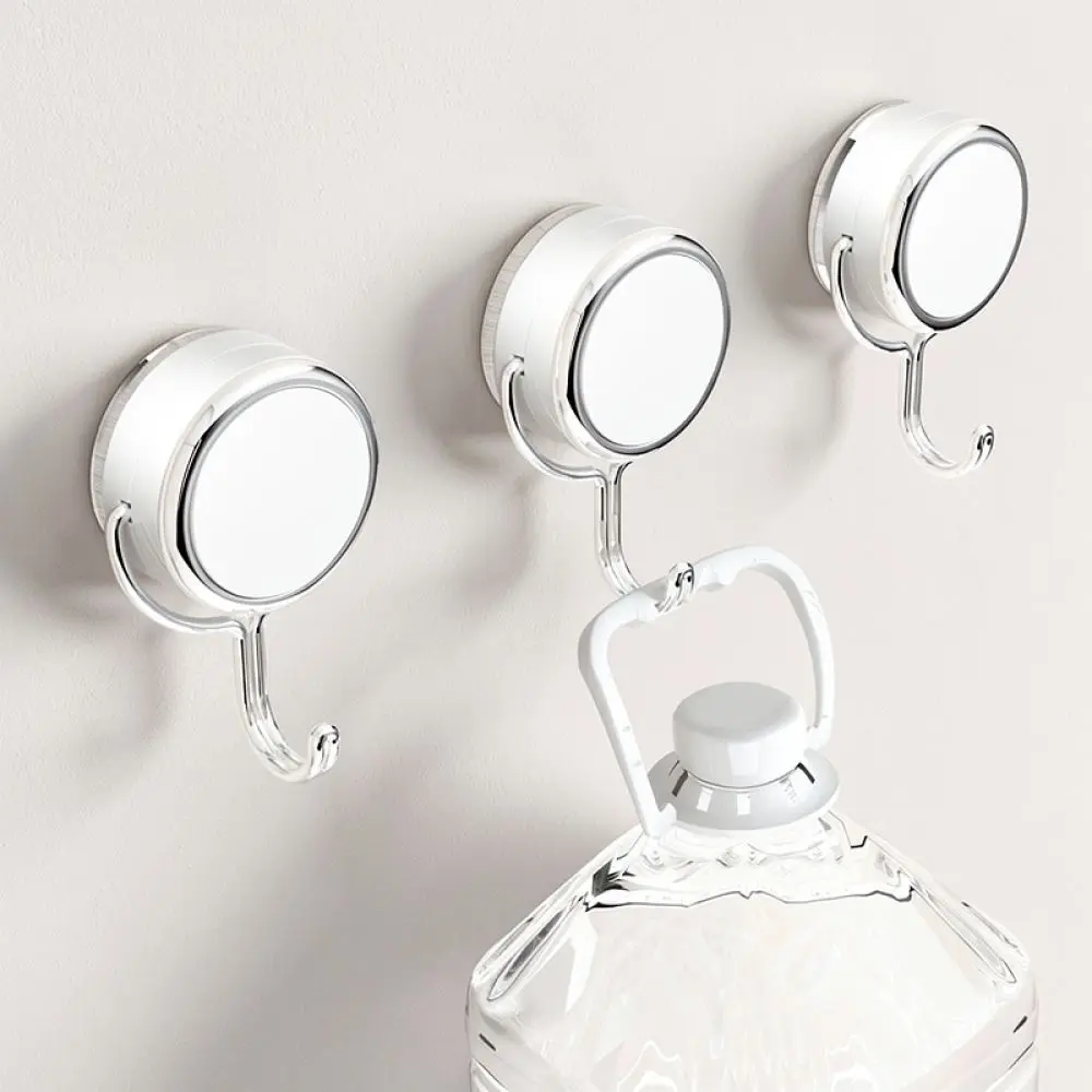 Modern Iron Suction Hook Strong Wall Hanger Punch Free Bathroom Kitchen Towel Holder Storage Organizer Home Supplies