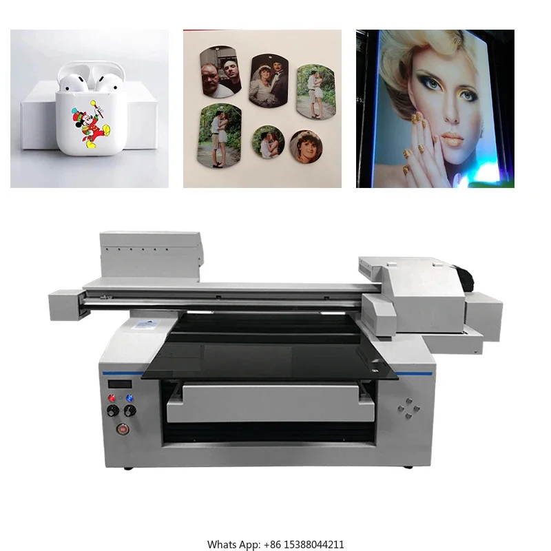 Mini A3 UV DTF Printer Desktop Small UV Flatbed Printer Printing AB Glue Varnish Frisbee Packaging Box Puzzle Toy UV Printer