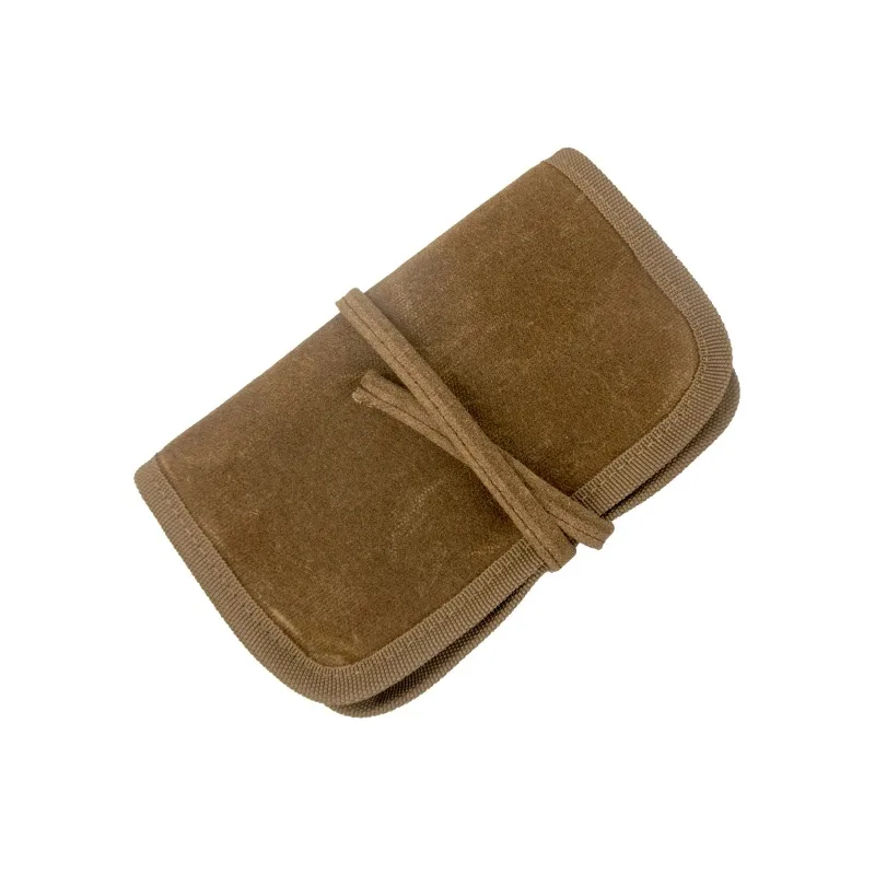 

Holds 3 Sticks Cigar Bag Brown Portable Canvas Cigar Travel Storage Case Smoking Accessories