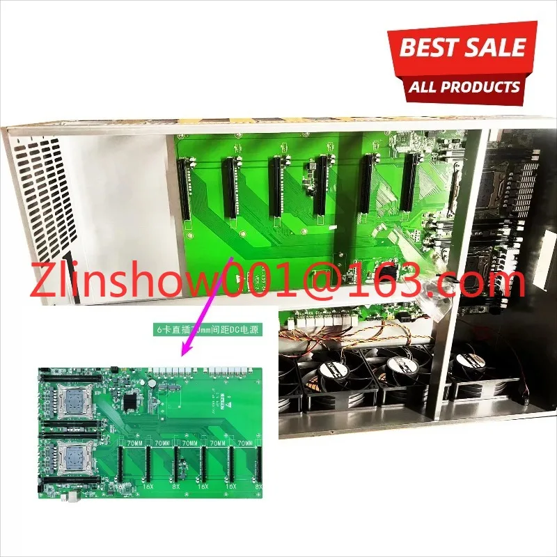ALEO Dual X99 Direct Insertion 6 Graphics GPU Artificial Intelligence AI Model Training Computing Desktop Motherboard
