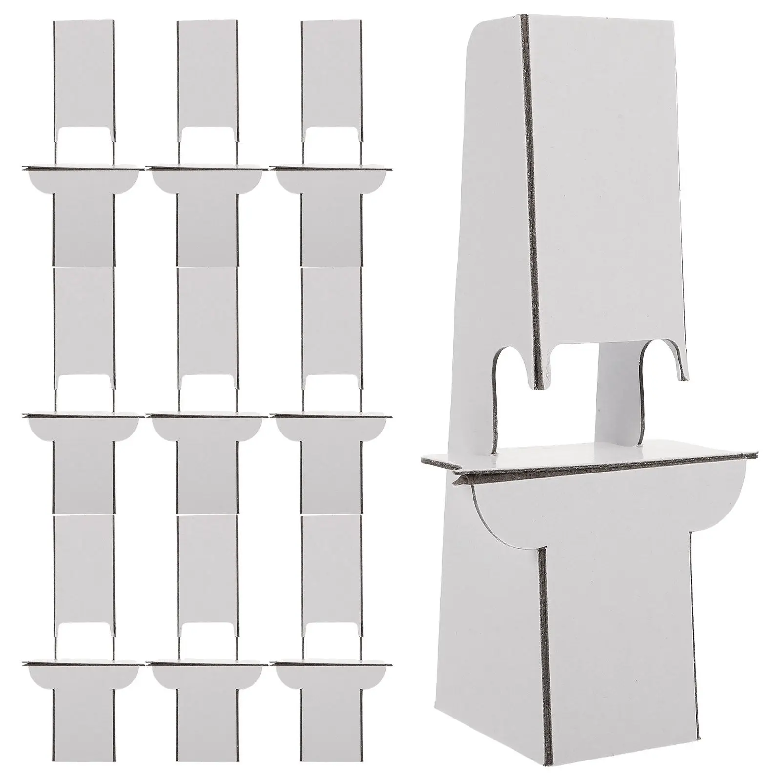 

12Pcs Cardboard Display Stand Easel for Poster Picture Frame Back Support Desktop Display Pedestal Cardboard Mini Frames Craft
