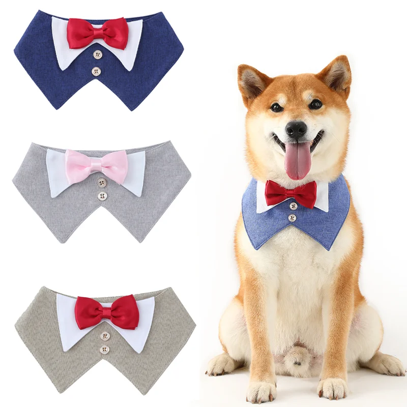 

Галстук-бабочка для домашних животных, ошейник для собаки для корги, французского бульдога, золотистого ретривера, овчарки, официальные аксессуары для собак на свадьбу