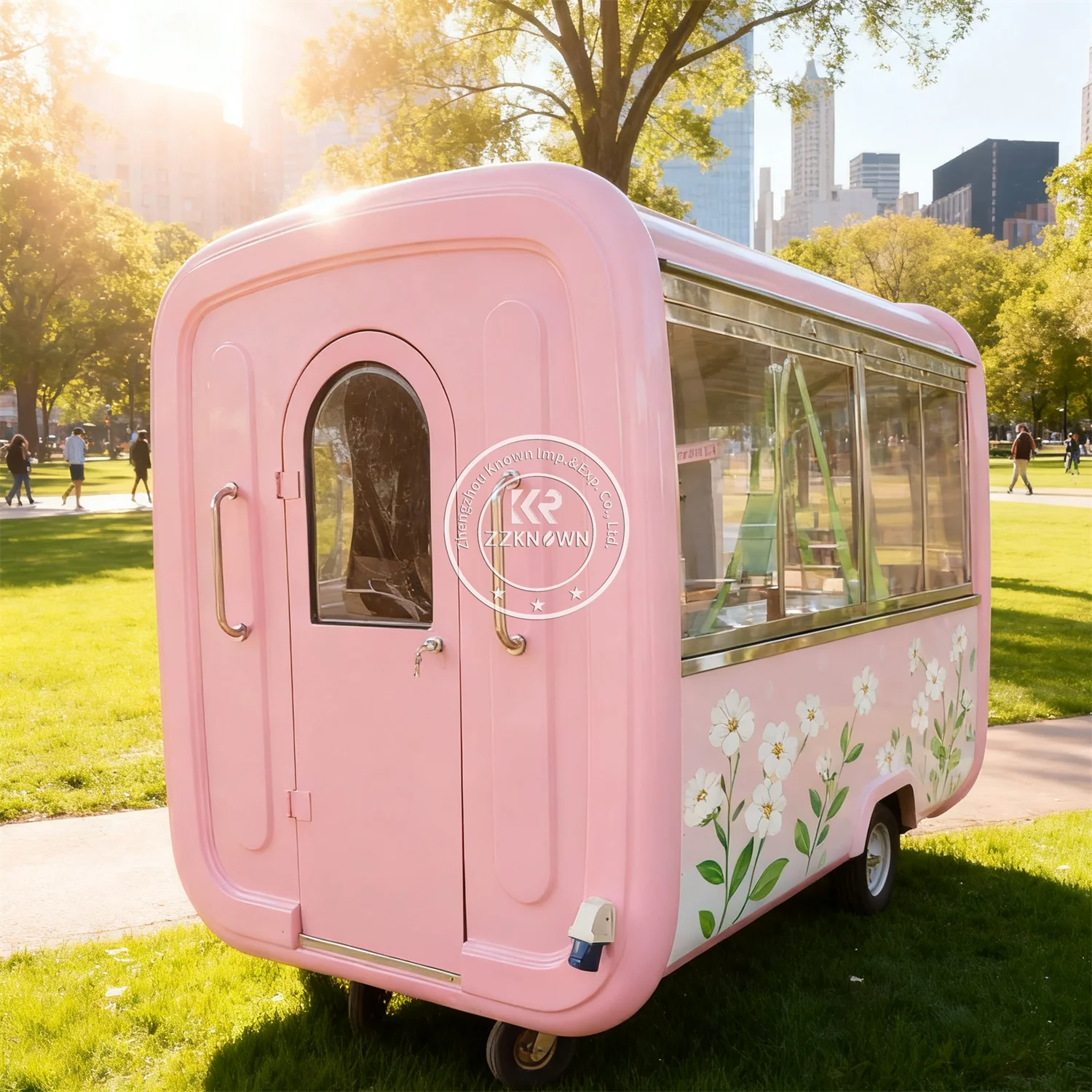 

Multifunctional Concession Ice Cream Trailer Customizable Catering Trailer Mobile Kitchen BBQ Food Truck Trailer For Sale