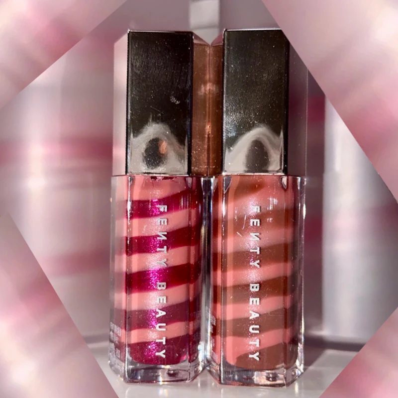 Fenty Beauty Mirror Surface Lip Gloss RIRI Fussy Flex Lip Blam RIRI Sweet Two-tone Star Swirl Glossy Lip Oil Cool Glow Lipstick
