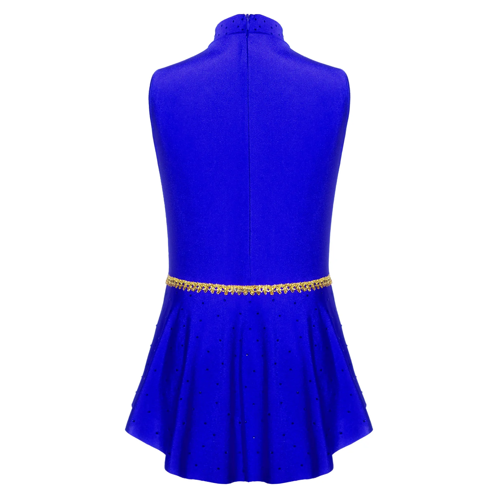 Children's Skirted Jumpsuit Kids Girls Unitard Party Romper Sequin Tuxedos Bodysuit for Stage Performance Magician Costume