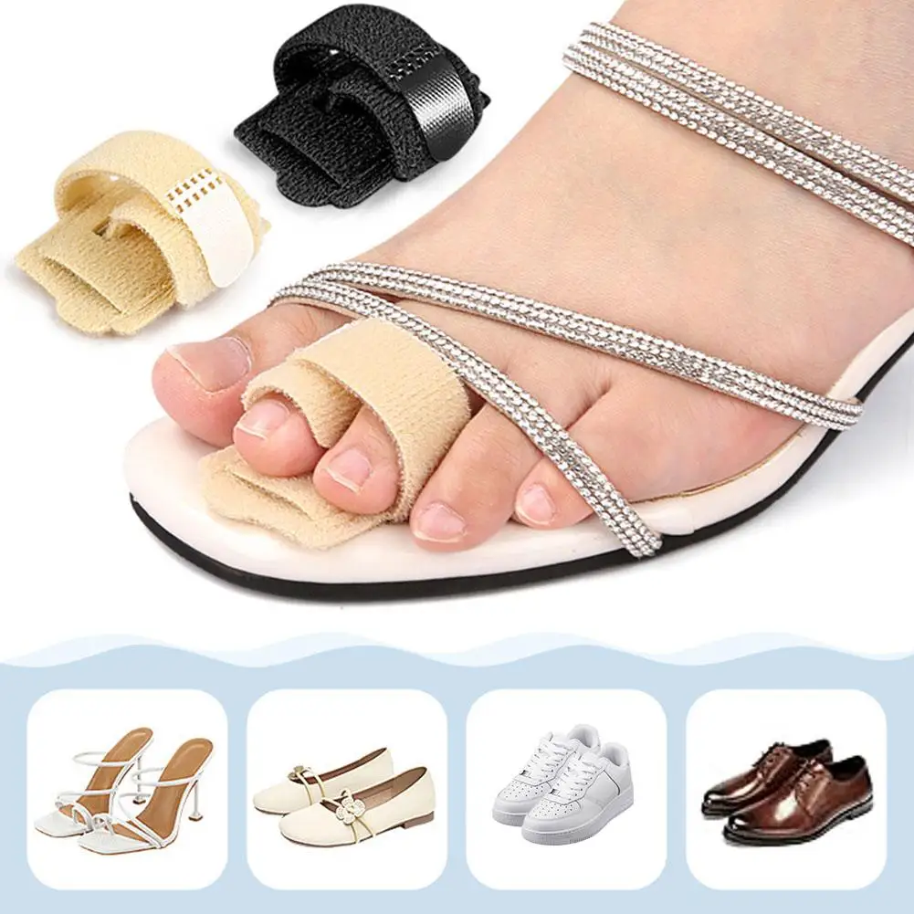 Fabric Toe Finger Separator Splint Wraps Hammer Toe Bandage Corrector Foot Straightener Care Protector Hallux Valgus I8O7