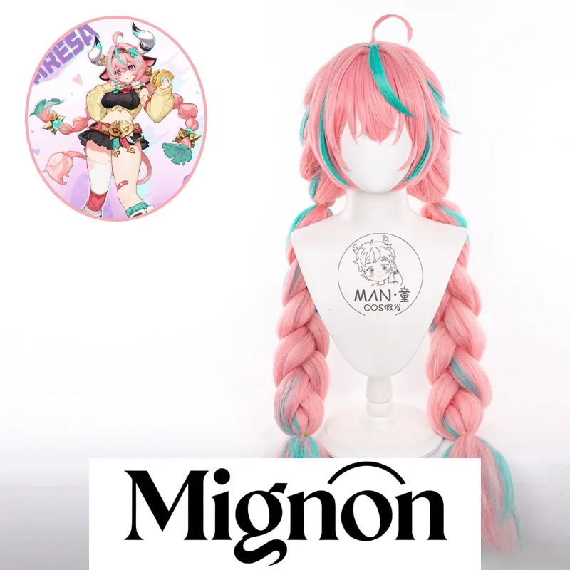 

Genshin Impact Varesa Косплей Парик Корнроу Twin Косички Стильный подарок на Хэллоуин